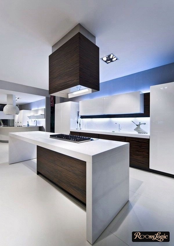 100 square feet high tech kitchens