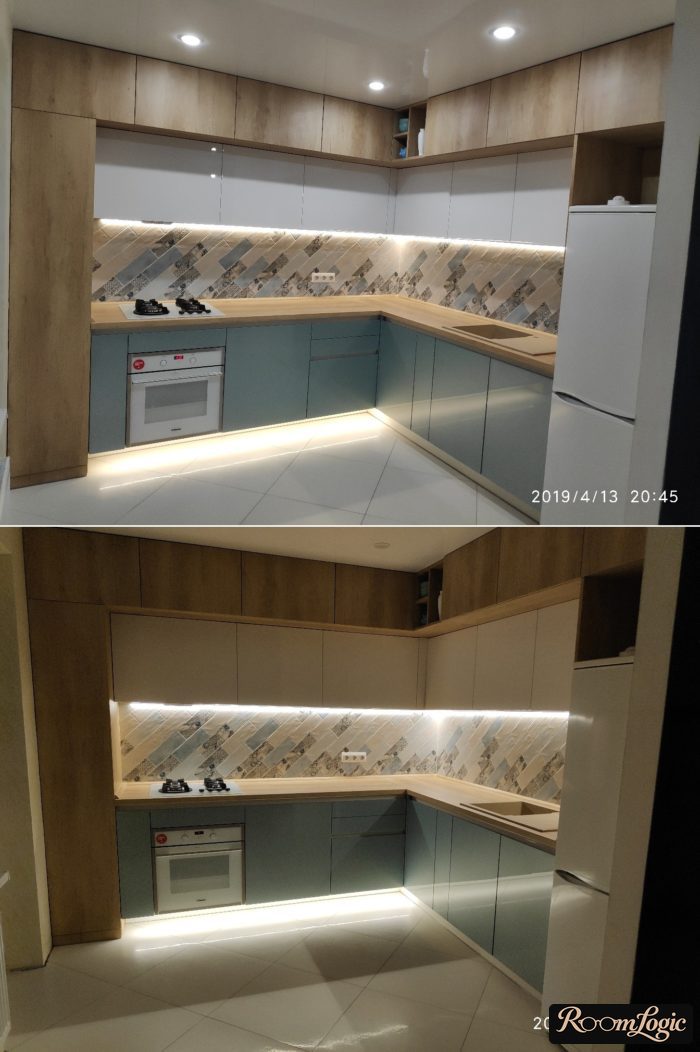 110 square feet kitchen design