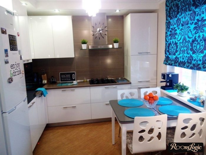 110 square feet kitchen design