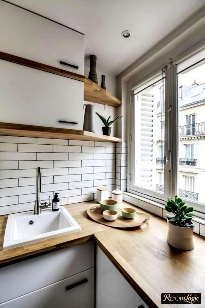 130 square feet kitchen in scandi style