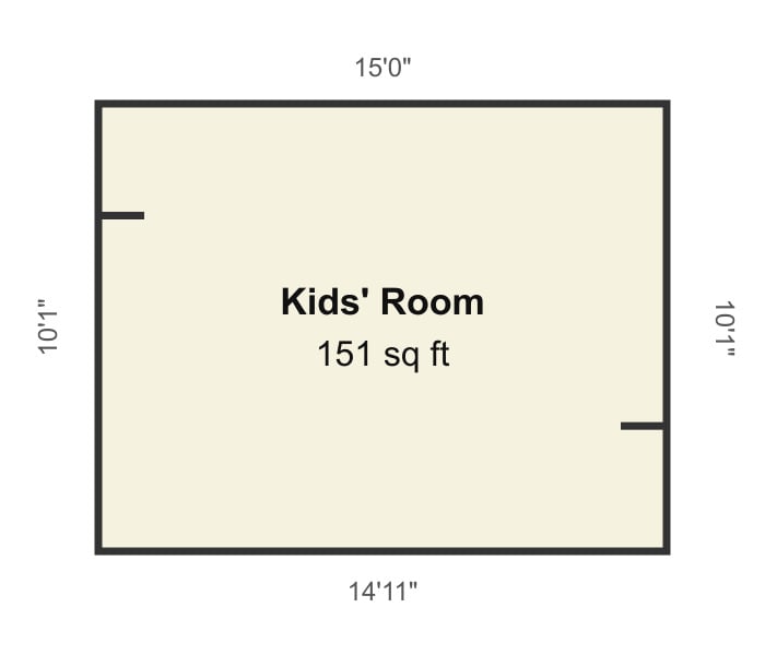 Shared room for two boys