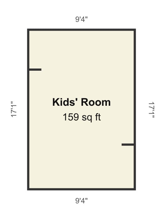Shared room for two boys
