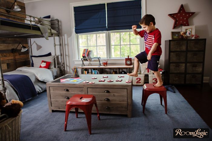 kids' room in loft style