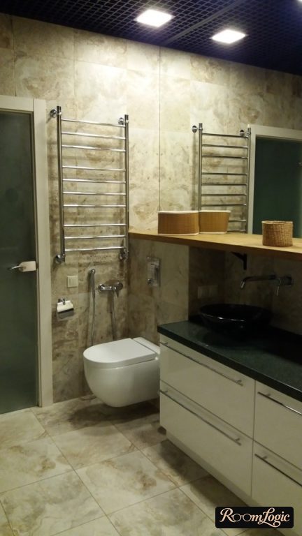 alternative grid-style ceiling for the bathroom