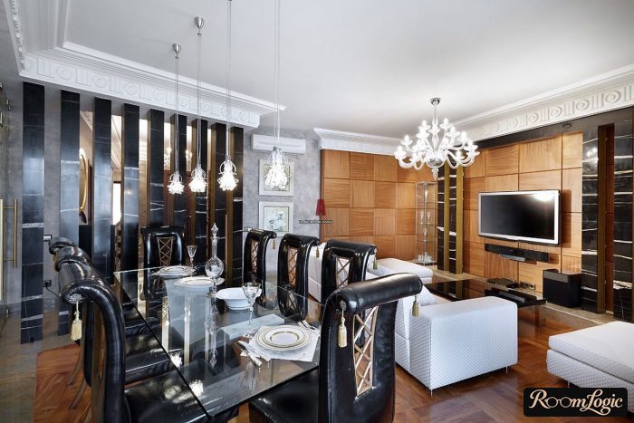art deco living room