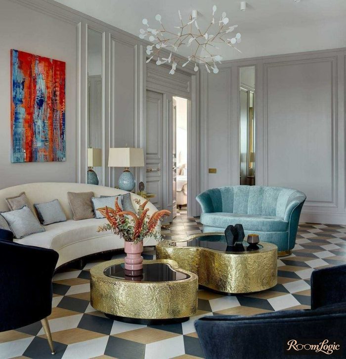 art deco style in apartment interior characteristics