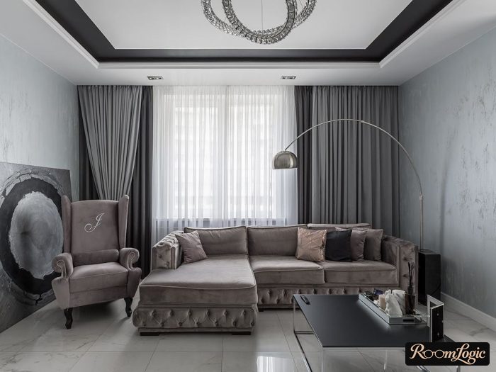 art deco style in living room