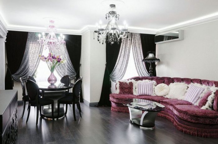 living room in art deco style