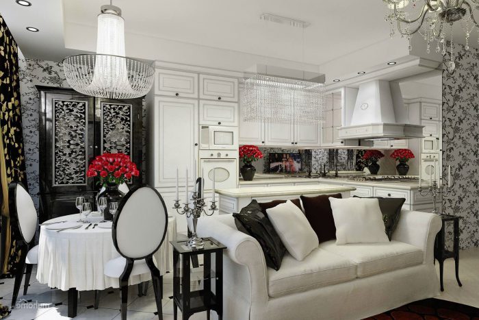 art deco living room design