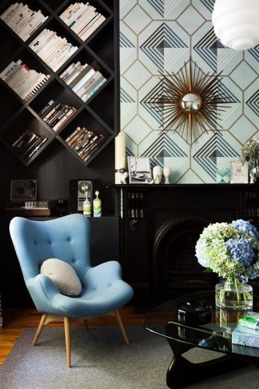 art deco style modern chair