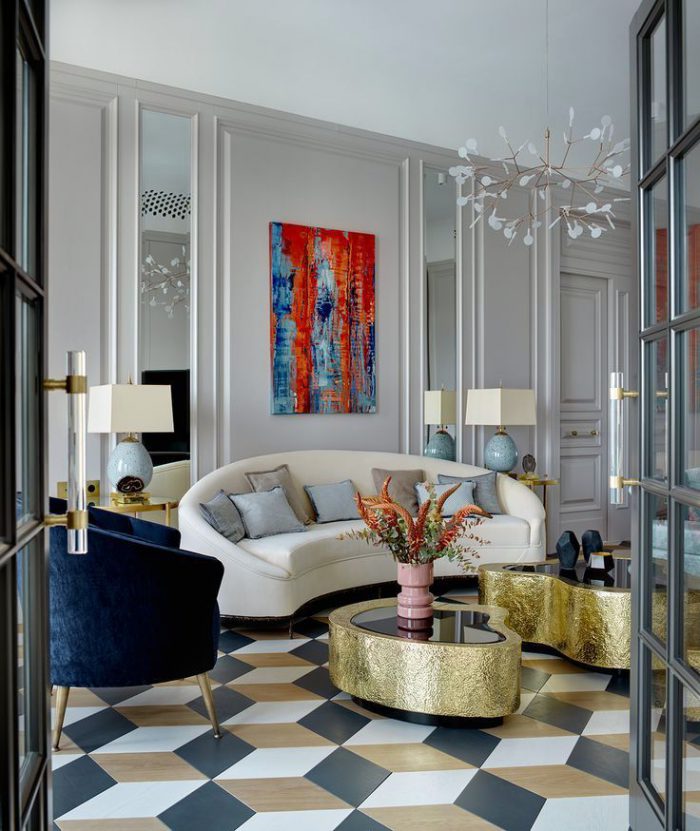 art deco style sofas