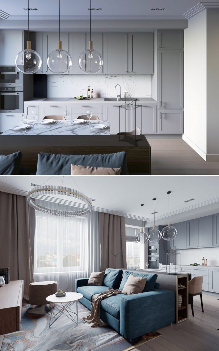 art deco styled apartment design