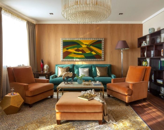 art deco styled wood
