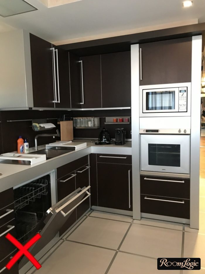 backsplash for kitchen in high tech style