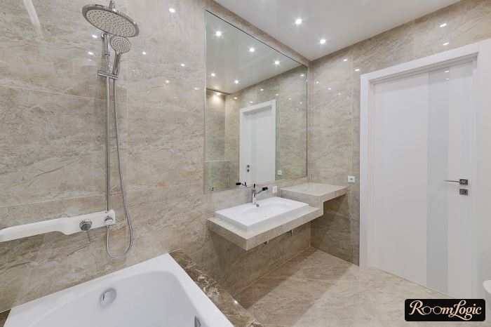 bathroom decor in minimalism style