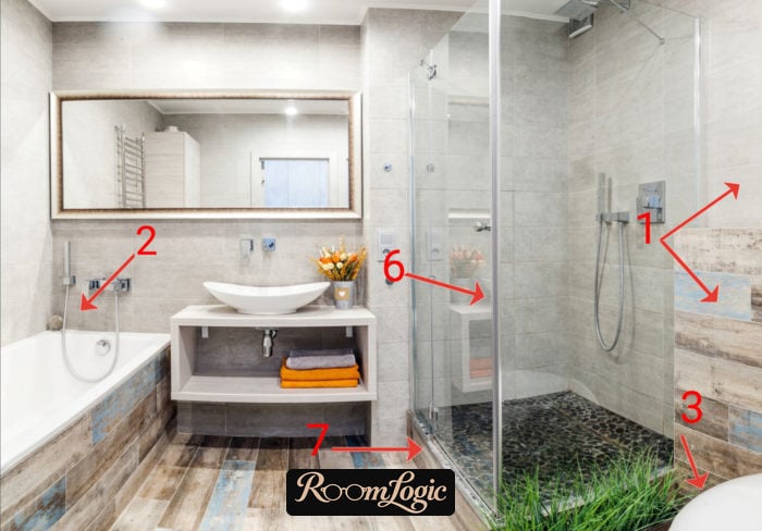 bathroom toilet combination