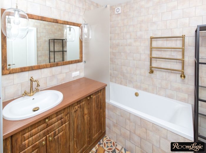 bathroom floor stand in ancient style
