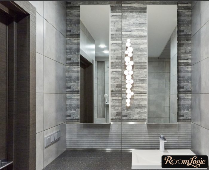 bathroom in a constructivist style
