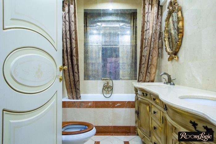 bathroom in an imperial style