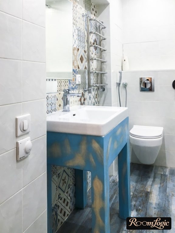 bathroom in scandi style