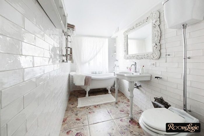 bathroom in shabby chic style