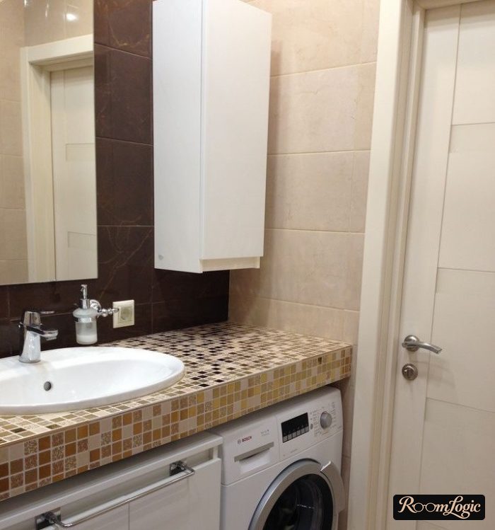 bathroom layout with countertop and sink basin