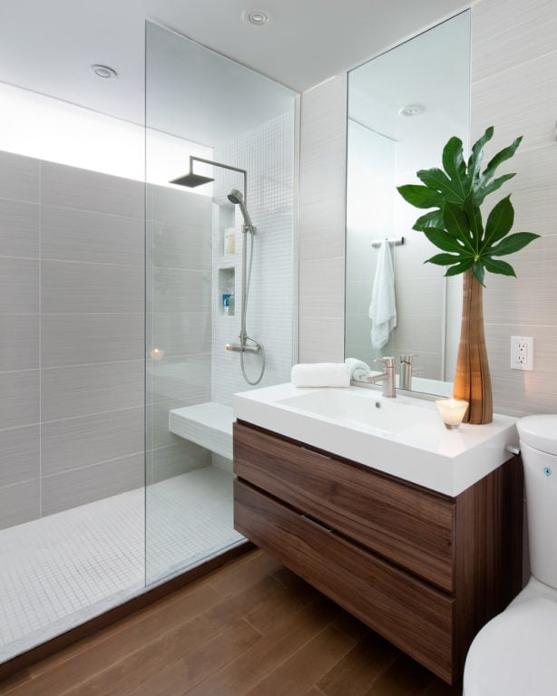 bathroom with toilet and shower