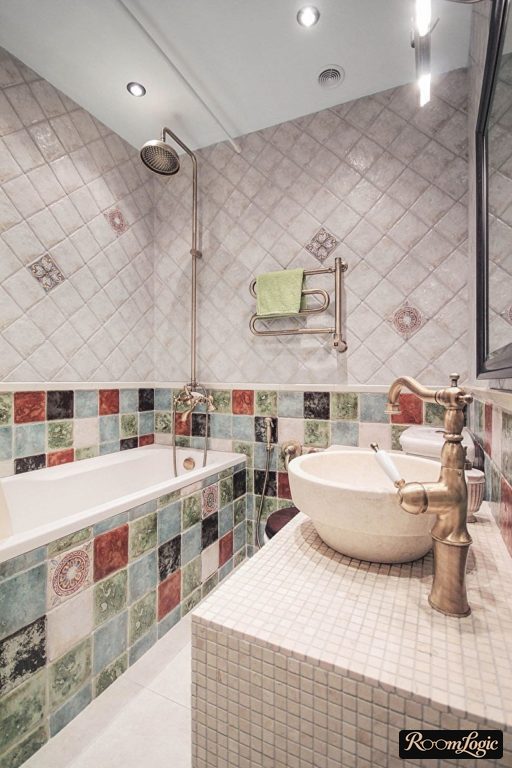 beautiful bathroom in classical style