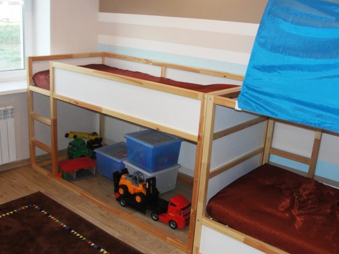 bed for preschool boy on 2nd floor