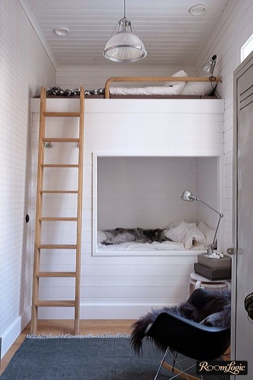 bed design for kids' room for two boys