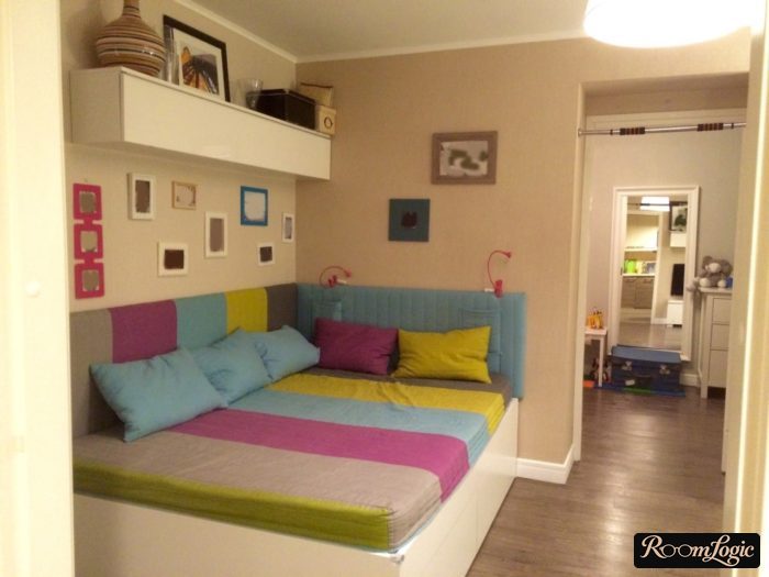 Sofa bed in a young man's room