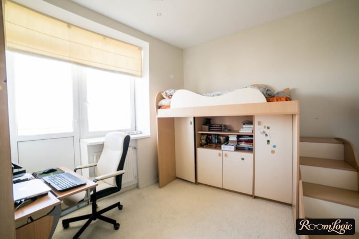 bed-study with stairs for child