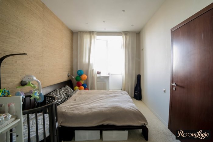 bedroom and kids' room in one-bedroom apartment