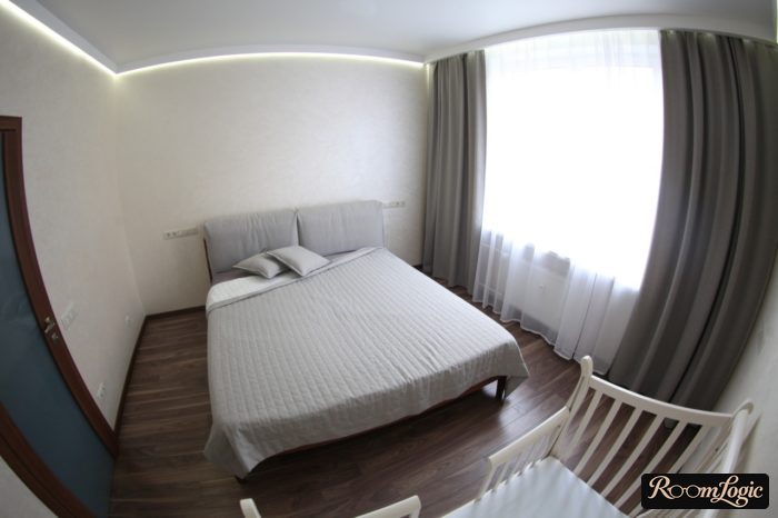 Bedroom interior with a crib