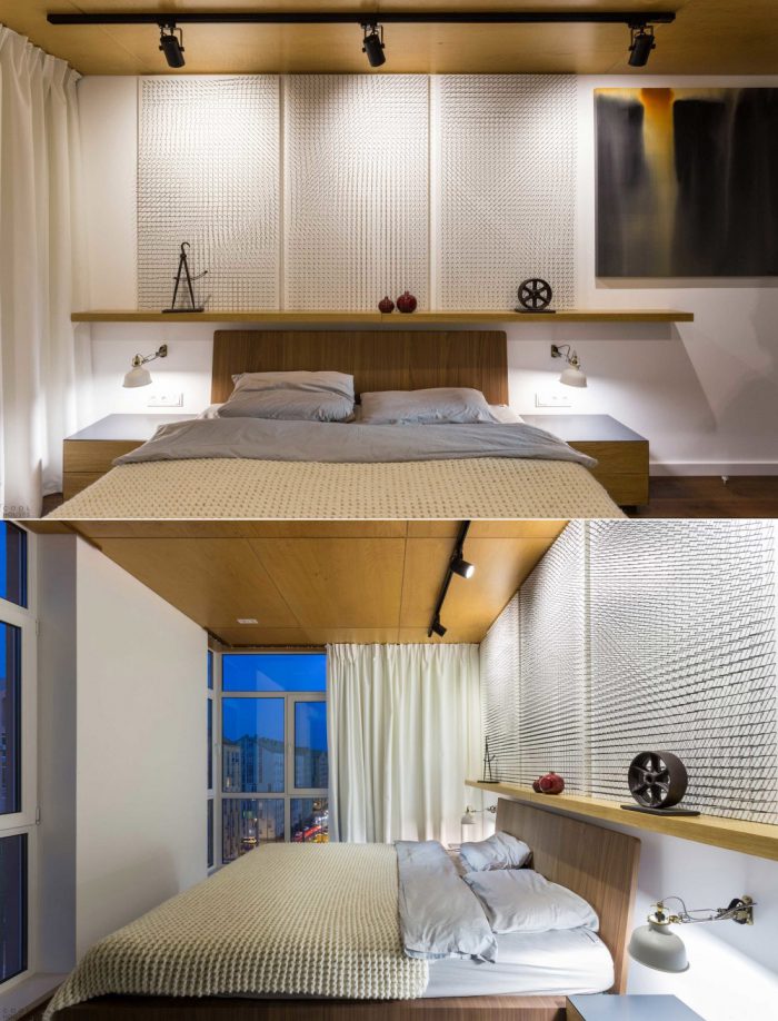 bedroom lighting in scandi style