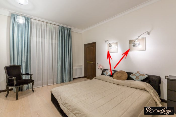 bedroom lighting with kids' bed