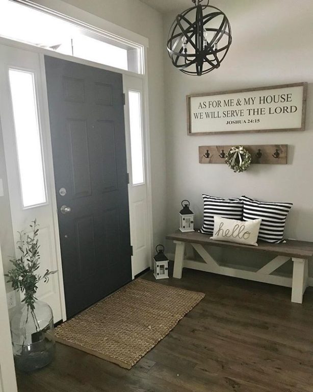bench in hallway