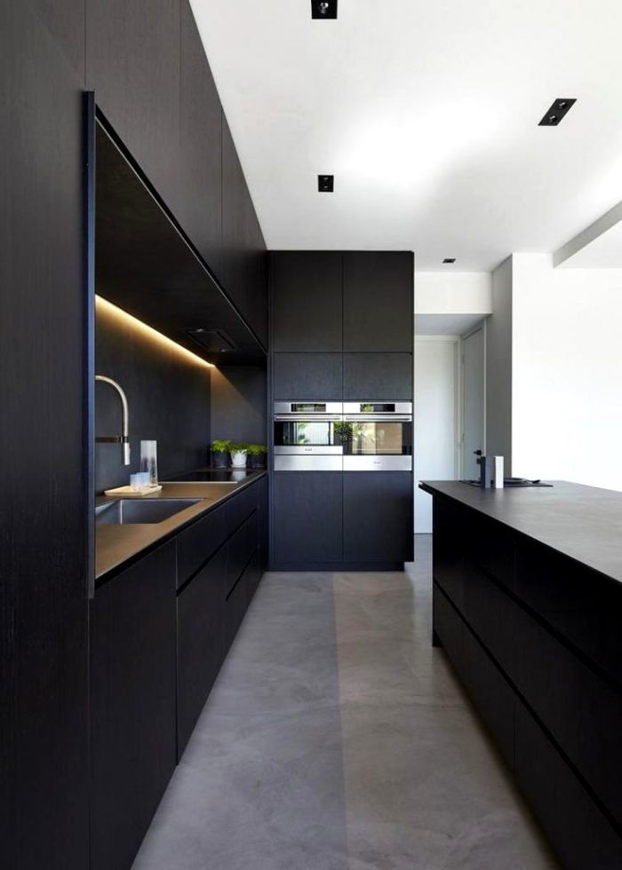 black kitchen