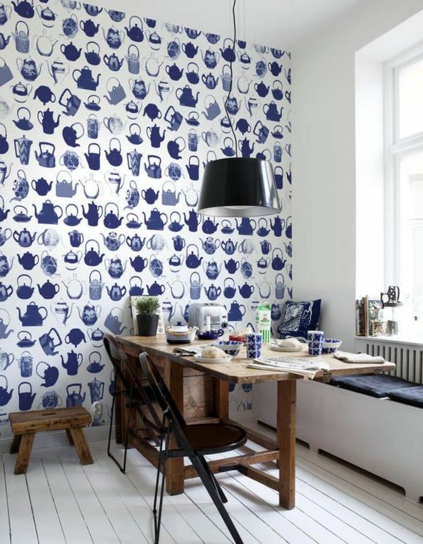 Bright accent wall