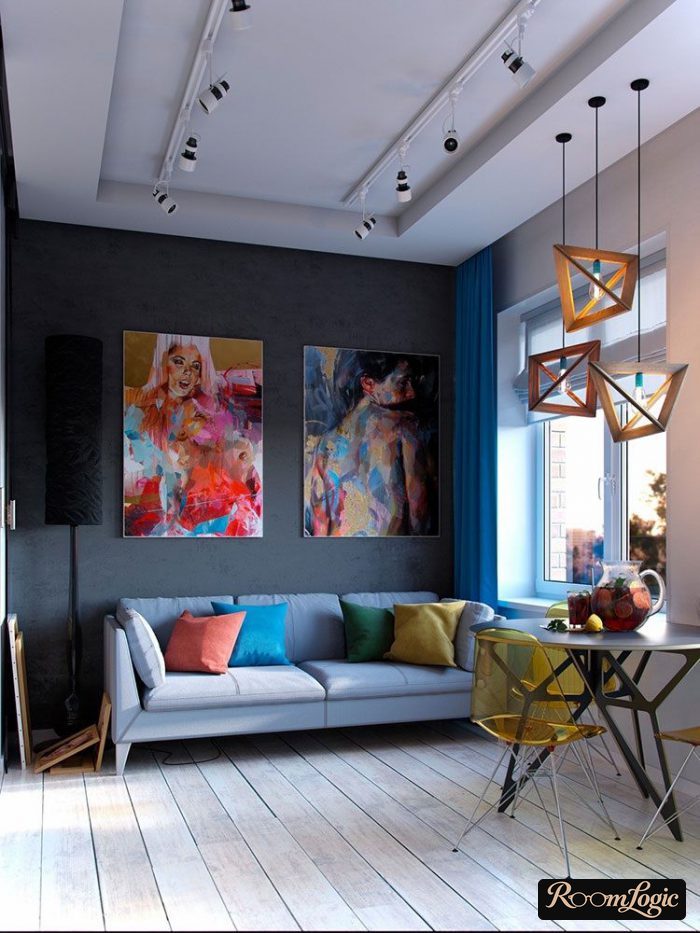 bright colorful interior
