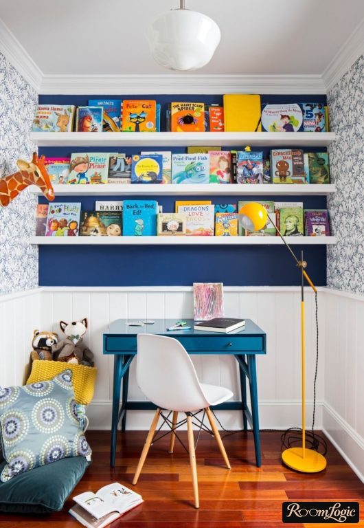 bright decor with simple finishing in kids’ room