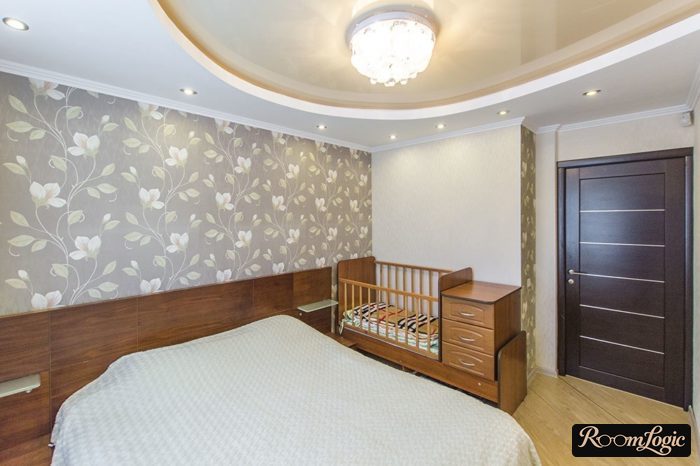 Brown furniture in the kids’ room in the bedroom