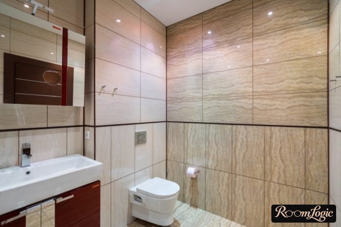brown grout for the bathroom tile