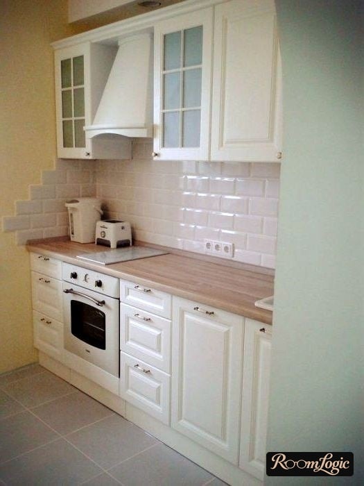 Budget furniture in a Provence-style kitchen