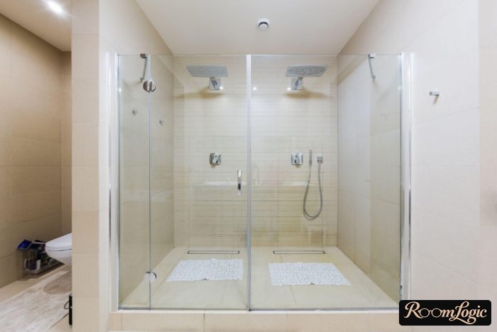 Built-in rain shower