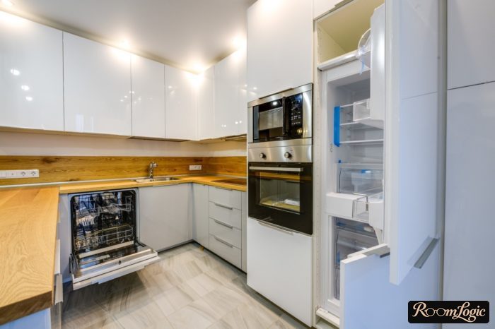 built-in refrigerator kitchen project