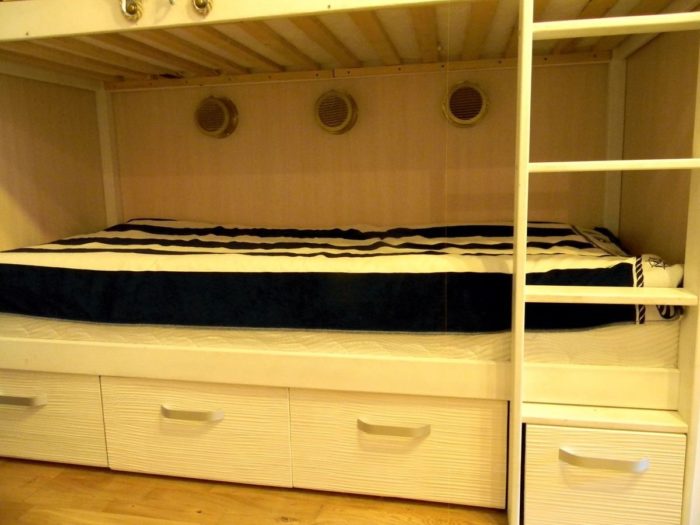 bunk bed with drawers
