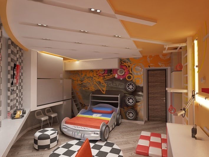 car-themed room