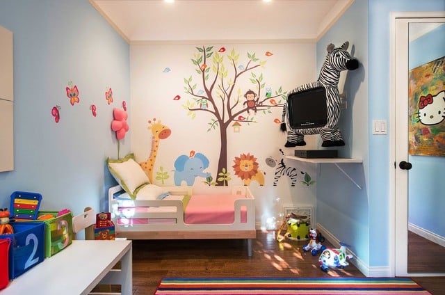 cartoon theme kids’ room