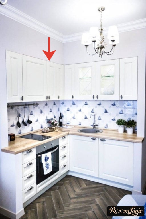 ceiling dropped small kitchen